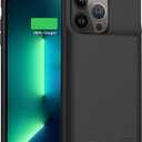 Superior Battery Case for iPhone 15/15 Pro【Support Carplay 】，Ultra Powerful 7000mAh Portable Rechargeable Protective Extended Charger Cover for iPhone 15 ，15 Pro Charging Case-6.1inch,Grey