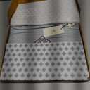 Bioweaves 100% Organic Cotton Full/Queen Duvet Cover Set, 3-Piece, 300 Thread Count Sateen Weave GOTS Certified Comforter Cover with Buttoned Closure and 2 Pillow Shams  Shore, 90x90 inches