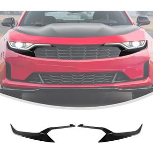 Linskip Headlight Covers Compatible with 2019 2020 2021 2022 2023 2024 Chevy Camaro LS LT, Headlight Bezel Decor Trim for Chevrolet Camaro Exterior Accessories Red, Pair