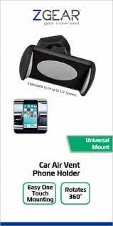 ZGear Car Air Vent Phone Holder + 8 Foot Braided Charge Cable
