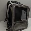 Extra Large Pet Carrier Backpack with Wheels Cats Under 30 Lbs, for Dogs Puppies Rabbits Other Animals Under 25 Lbs, Great for Travel/Hiking/Outdoor Use (Grey)