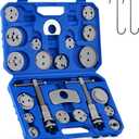 Orion Motor Tech 24pc Brake Caliper Compression Tool Set, Heavy Duty Brake Piston Compressor Tool and Wind Back Tool Kit for Brake Pad Replacement, Universal Disc Brake Caliper Tool Set with Blue Case