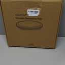 Handmade 12 Inch Decorative Tray, Small Beaded Tray Coffee Table Decor, Warm Brown Round Wooden Tray for Coffee Table, Dining Room Table Entryway and Living Room Table