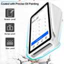 2PC Square Terminal Screen Protector and Protective CaseModel:Square Terminal,Tempered Glass [Scratch-Resistant] [Touch Sensitive] [Easy Install] 9H Hardness Screen Protector for Square Terminal