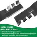 GX22151 Gator Mulching Mower Blades Compatible with John Dee re 42'' Cut Deck, GY20850 Replacement Blades Fit for John Dee re 102 125 135 D100 D105 D130 Lawn Tractor, Replace AM141033 AM137328, 2 Pack
