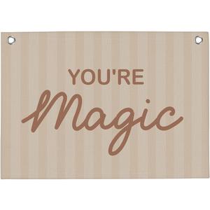 You Are Magic Banner Boho kids Room Playroom Wall Decor Vintage Sports Decor for Nursery Playroom Kids Bedroom Dorm Toddler Decorations 22x28 Inch