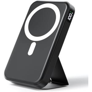 Wireless Power Bank, 10000mAh Foldable Magnetic Portable Charger, USB-C 20W Fast Charging for Magsafe Battery Pack, Compatible for iPhone 17/16/15/14 All Series