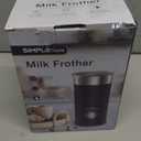 SIMPLETASTE Milk Frother, 4-in-1 Electric Milk Steamer, Automatic Warm and Cold Foam Maker and Milk Warmer for Latte, Cappuccinos, Macchiato