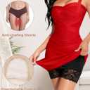 INNERSY Women's Slip Shorts for Under Dresses Lace Safety Shorts Anti Chafing Boyshort Underwear (M)