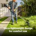 Worx Cordless String Trimmer, 15" Lightweight Electric Weed Wacker with Quick-line Reloading, 21CC Gas-Like 20V Weed Eater with Brushless Motor, Battery & Charger Not Included, WG176.9