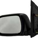 Driver Side View Mirror Compatible with 2004-2010 For Toyota Sienna Manual Folding Non-heated Power adjustment Black Left Outside Exterior Mirror TO1320201