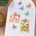 5 x KEYDUACU 12Pcs Strong Refrigerator Magnet Fridge Sticker,3D Colorful Butterfly Craft Decoration Magnet,Strong Fridge Magnets for Kitchen, Office Whiteboard, Cabinet and Dishwasher