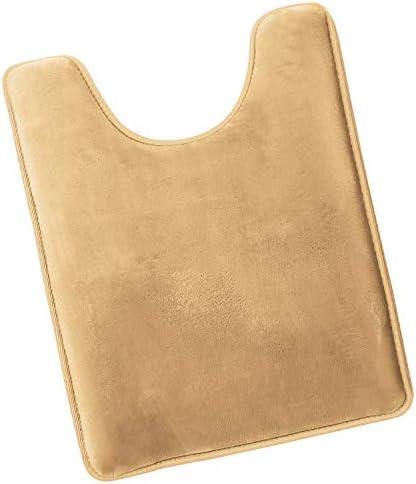 Bathroom Rugs, Ultra Soft Non Slip and Absorbent, Velvet Memory Foam Bath Mat. Contour - Camel Gold