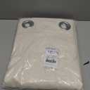 NICETOWN Natural Linen Curtains 84 inch Long 2 Panels Set, Grommet Top Thick Linen Burlap Semi Sheer Vertical Drapes Privacy Assured with Light Filtering for Bedroom/Living Room, W55 x L84