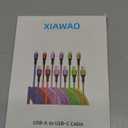 XIAWAO USB to USB C Cable 6 Pack, Type C Charger Cord Fast Charging for iPhone 17 16 15, Samsung Galaxy S25 S24 S23 S22 A17 A16 A15, Moto g, Pixel 10 9
