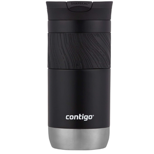 Contigo Byron VacuumInsulated Stainless Steel Travel Mug with LeakProof Lid Reusable Coffee Mug or Water Bottle BPAFree 16oz Licorice Keeps Beverages Hot for 6 Hours or Cold for 12 Hours