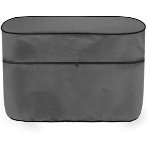 Camper Propane Tank Cover, RV Propane Tank Cover for Travel Trailer,Double 20lb (Dark Grey)