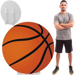 Capoda 3.9 ft Large Basketball Party Signs Decoration Sports Cardboard Cutout Stand up Backdrop for Basketball Birthday Decor Balls Photo Viewing Events Game Day Celebrations Supplies