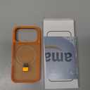 for iPhone 17 Pro Case with Stand Orange, Fits MagSafe Ring, Military-Grade Drop Protection, Build in Kickstand,Slim Matte Finish Shockproof Phone Cover 6.3"