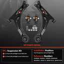 A-Premium 4Pcs Front Suspension Kit, Lower Control Arm, Lower Ball Joint, Compatible with Toyota Corolla 2009-2013, Matrix 2003-2008, Pontiac Vibe 2003-2008