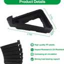 Plant Pot Feet & Risers - 12 Pcs of Planter Feet for Outdoor Pots,Plant Risers for Pots Outdoor,Pot Feets for Indoor Outdoor Planters & Gardening Plant Container (Black)