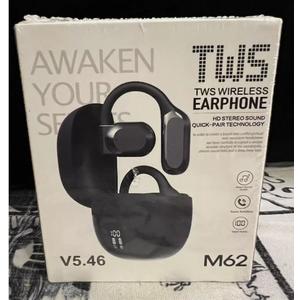 TWS M62 Wireless Earphone, Version 5.46, Motion Sound Quality, Noise Reduction