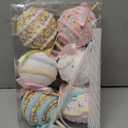 Celltestria 6pcs Christmas Candy Decorations Xmas Pastel Candy Canes Macaron Lollipop Tree Hanging Ornaments for Christmas Birthday Party Wedding Holiday Home Decor