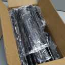 Skycarper 5 Tier Adjustable Corner Shower Caddy Organizer with Hooks,Rustproof Tension Pole 62-116 Inch, Black