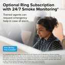 Kidde Smart Smoke Detector, Ring App Enabled for Real-Time Notifications, Wire-Free Interconnectivity, AA Battery Powered, Exp.Date: December 12 2035