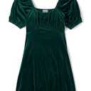 The Children's Place,Womens,Short Sleeve Holiday Dress,Balt Green Velour,XX-Large
