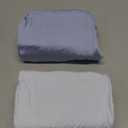 KeaBabies 2-Pack Baby Crib Sheets for Boys, Girls - 52x28 Viscose Derived from Bamboo Toddler Bed Sheets Neutral, Fitted Crib Mattress Cover for Standard Baby Bedding, Soft & Cozy (Blue Flax)