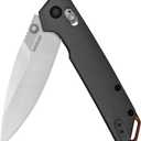 Kershaw Iridium Folding Pocket Knife, 3.4 inch D2 Steel Blade, DuraLock Locking Mechanism, Pocketclip