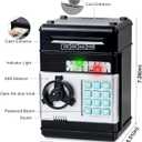 Refasy Piggy Bank Cash Coin Can ATM Bank Electronic Coin Money Bank for Kids Age 3-12, Money Savings Box Mini ATM Coin Bank Toys Gifts for 3 4 5 6 7 8 9 10 11 12 Year Old Boys Girls