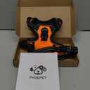 PHOEPET No Pull Dog Harnesses for Small Dogs Reflective Adjustable Front Clip Vest with Handle 2 Metal Rings 3 Buckles [Easy to Put on & Take Off] (XS, Orange)