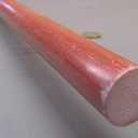 GPO3 Fiberglass Round Rod 1.00" (1") Diameter x 6 Ft Length Red 1 pc