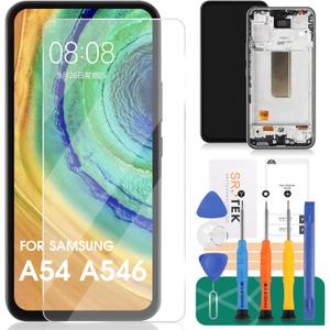 OLED for Samsung A54 Screen Replacement for Samsung Galaxy A54 5g LCD Display Touch Screen Replacement for SM-A546 Digitizer Repair Kits with Frame (Original Size)