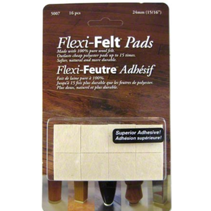 PRO-LINK® Flexi-Felt Dark Wool Blend Pad - 15/16" Square