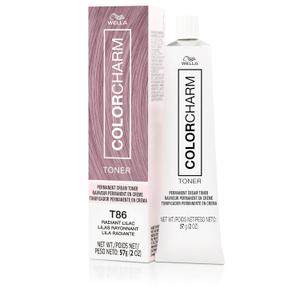 COLORCHARM Permanent Crme Hair Toner | Free of Animal-Derived Ingredients, Parabens Free & Gluten Free | 2 oz (T86 Radiant Lilac)