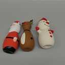 Malier 3 Pack Christmas Dog Toys, Durable Latex Squeaky Dog Chew Toy, Funny Interactive Dog Toys Perfect for Puppy Small Medium Pets Dogs