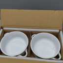 LE TAUCI Soup Bowls With Handles 28 Oz, French Onion Soup Bowl For Chili, Beef Stew, Cereal, Ceramic Soup Crocks Oven Safe, Microwave Dishwasher Safe - 5.5 Inch, Set Of 4, White