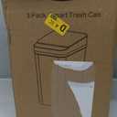 3 Pack Automatic Small Bathroom Trash Can with Lid  2.5 Gallon Touchless Garbage Can, Motion Sensor Smart Trash Bin, Slim Dog Proof Trashcan, Waterproof Plastic Wastebasket for Bedroom Office Kitchen