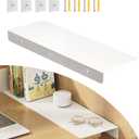 Metal Kitchen Refrigerator Gap Partition Countertop Gap Extension Board, Refrigerator Side Partition, Gap Covers Between Countertop And Walls, No Drill (White, 23.62 * 7.87inch)