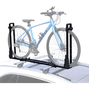 Roof Bike Rack Mount Upright Rooftop Bike Rack with Two Arms 1 Bike Carrier Car Roof Bicycle for Car SUV Only Suitable for Removable Crossbars