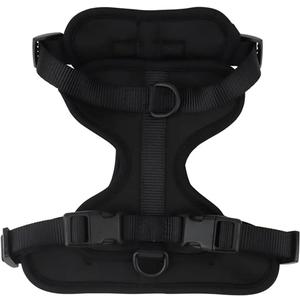 KANGYEBAIHUODIAN Breathable Lightweight Dog Harness Adjustable Pet Chest Strap Outdoor Walk Training Pet Harenss Fit for Small Medium Dog(Black,M)