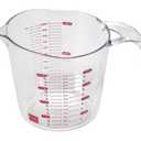 4-in-1 Adjustable Measuring Cup,Slide to Measure Cup for Liquid & Dry Ingredients, 1-4 Cup with Ml & Oz Markings, Easy-Read Window, Space Saving Kitchen Gadget, Hand Wash Only