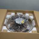 20" Caged Ceiling Fans with Lights and Remote, Boho Flush Mount Ceiling Fan with Light, Low Profile Chandelier 6 Speed Bladeless Reversible Ceiling Fan w/ 4 Bulbs. for Living Room Bedroom.