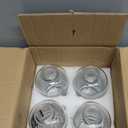 Coffee Syrup Dispenser for Coffee Bar, Set of 4 Non-Slip Glass Syrup Dispenser w. Labels and Silicone Sheath, 16.9 oz 500ml Syrup Pump Dispenser, Coffee Bar Accessories Simple Syrup Bottle w. Pump