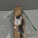 ENJOYBASICS No Drill Curtain Rods for Window 28 to 60 Inches, 5/8 Inch Diameter Renter Friendly Drapery Rod with Adhesive Brackets without Drilling, Adjustable from 27 to 65 Inches, Black