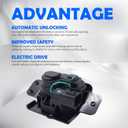 HiSport Manual Trunk Latch Lock Actuator 4-Pin 931-299 Compatible with Buick Cadillac Chevy GMC Pontiac & Saturn Vehicles, for Models Without Power Liftgate