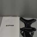 BXPAW Dog Harness No Pull, Adjustable Dog Vest Harness Super Soft, 2 Leash Clips Anti Pull, Vertical Handle Easy to Control, Reflective Night Walking for Large Breed, Black, L